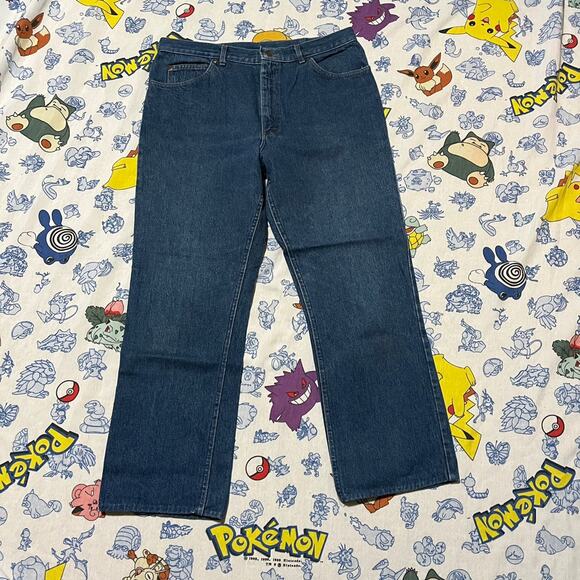 Vintage 90s Lee Riders Straight Cut Jeans 34x30 - Picture 1 of 4